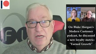 NPS Creator Constructs New Loyalty Evaluator / RBDR
Do you regularly watch RBDR, whether once or up to four times a week?
Do you find it informative and entertaining? Help maintain and continue
our video based on what you can afford (e.g., $5 or $10 for an individual,
perhaps $25 to $50 from a business per month). Visit Patreon.com/RBDR.
Today on RBDR: Celebrated business consultant Fred Reichheld, author of
three books and 2003 creator of Net Promoter Score, realizes
new times require a new loyalty metric. He developed Earned Growth for a more precise measurement of repeat business, as well as referrals gained
from customers. (Link to the Blake Morgan - Reichheld Modern Customer podcast: https://www.youtube.com/watch?v=4rzJqL-WTQY)
No need to spend time searching for todays RBDR video. Subscribe
to receive a FREE, personal email as soon as the latest RBDR is
uploaded. Click here: http://ow.ly/CfFWE NPS Creator Constructs New Loyalty Evaluator / RBDR