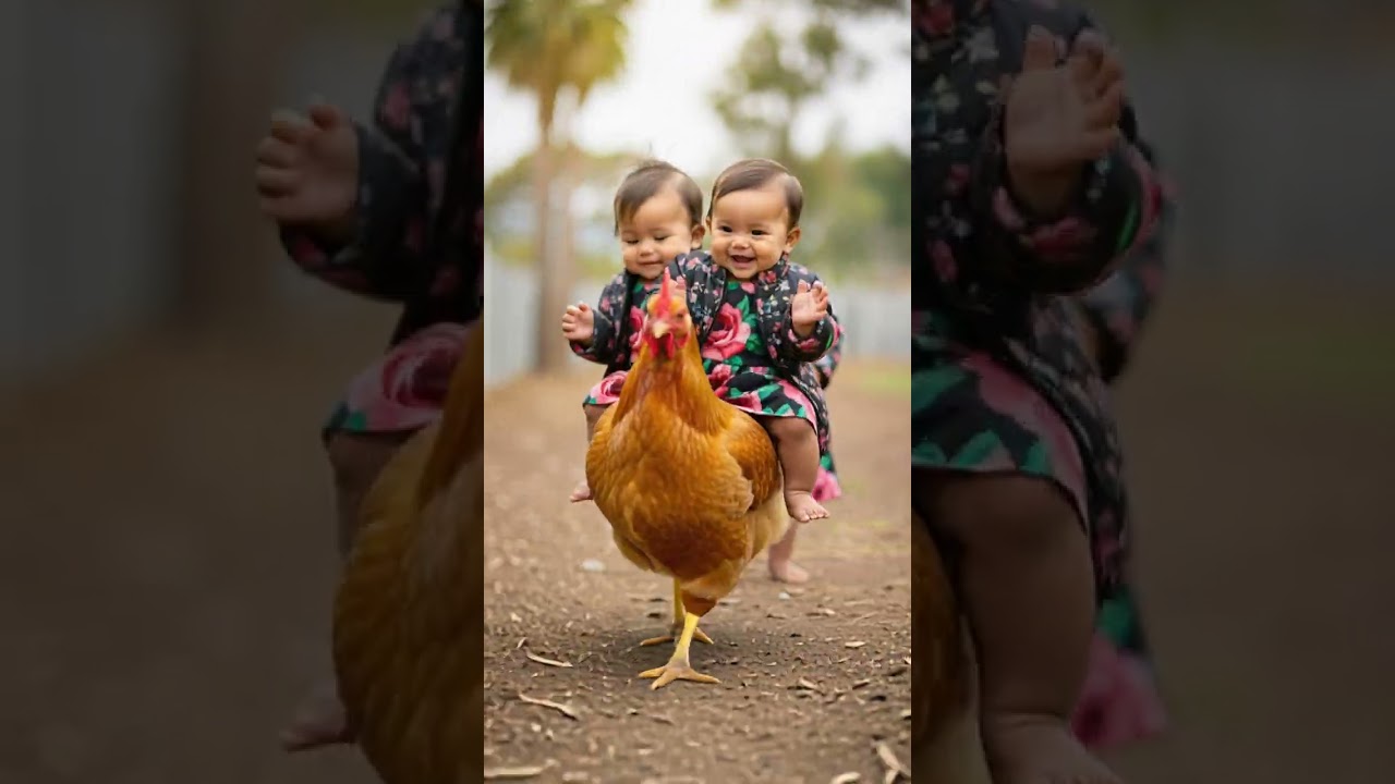 Chicken Baby Dance 🐔| Watch This Adorable Move Now 