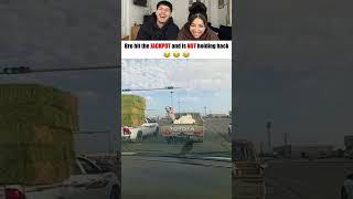 This camel is an absolute menace 😂 #shorts #reaction #funny #couplereact #couple