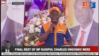 What away of mourning!!!!MCA Owaka caries the day in the late MP Ong'ondo Were's burial.