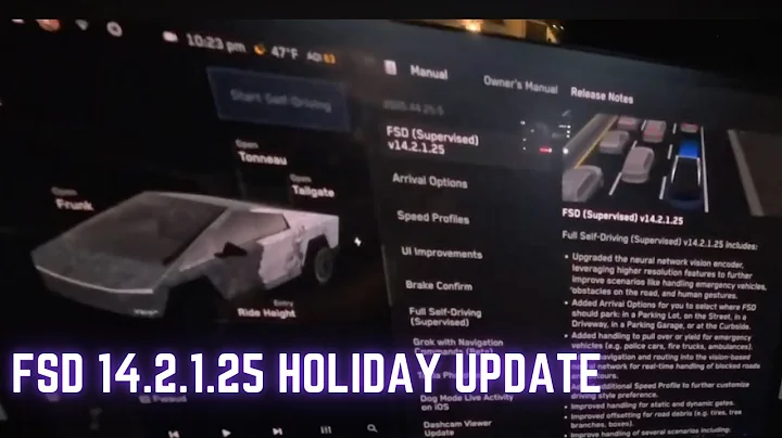 Cybertruck FSD 14.2.1.25: Grok Navigation Integrated