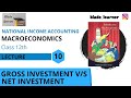 Lecture- 10 | Gross Investment vs Net Investment | National Income Accounting | Class 12 Economics