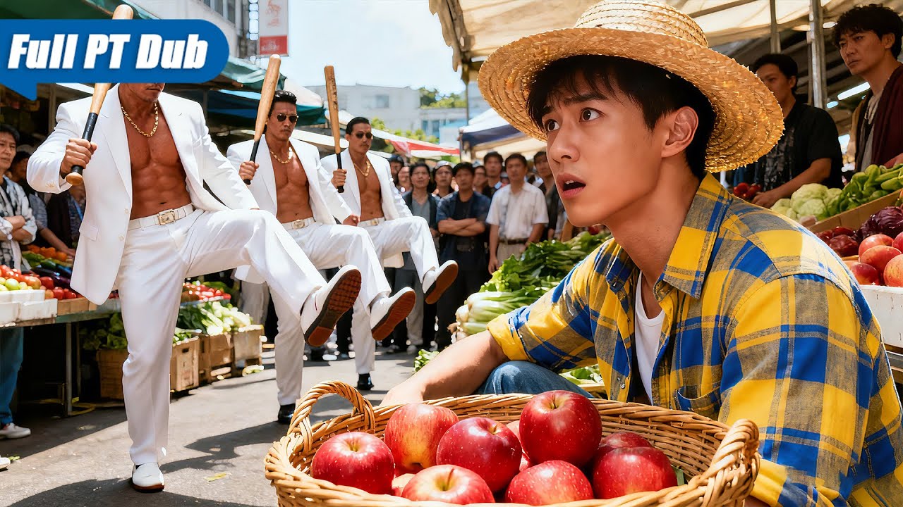 Valentões cobram "proteção" e viram barraca, sem ver que o pobre ali os nocautearia com um soco!