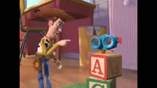 Staring contest (Woody has Cookie Monster's voice)