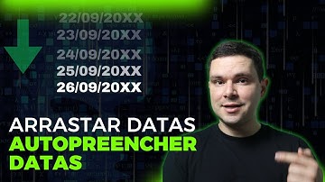 Arrastar Datas no Excel Auto preencher