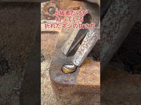折れたネジ、こうすれば本当に抜けます