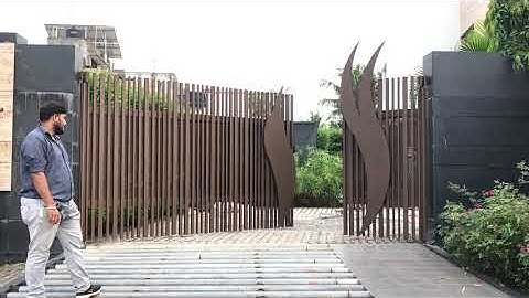 Swing gate automation at Sachin done by Krishna home automation +919016042525