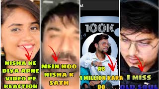 Nisha Guragain Viral Video Reaction Ajaz Khan Support Tiktok Starold Soul Vs New Soul Manoj Dey