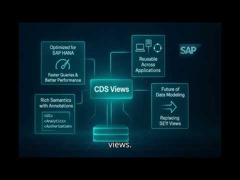 SAP CDS Views Explained | Introduction to Core Data Services in S/4HANA