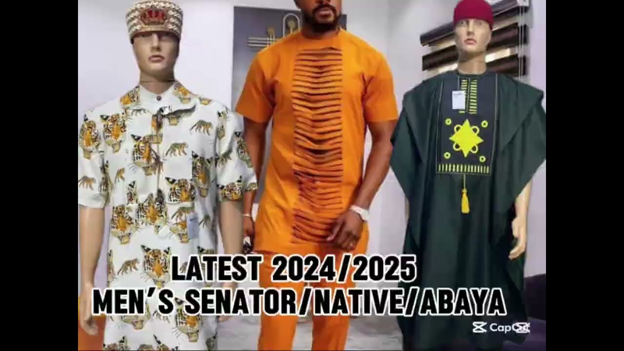 Latest men fashion statement/senator/agbada/native/2024/2025