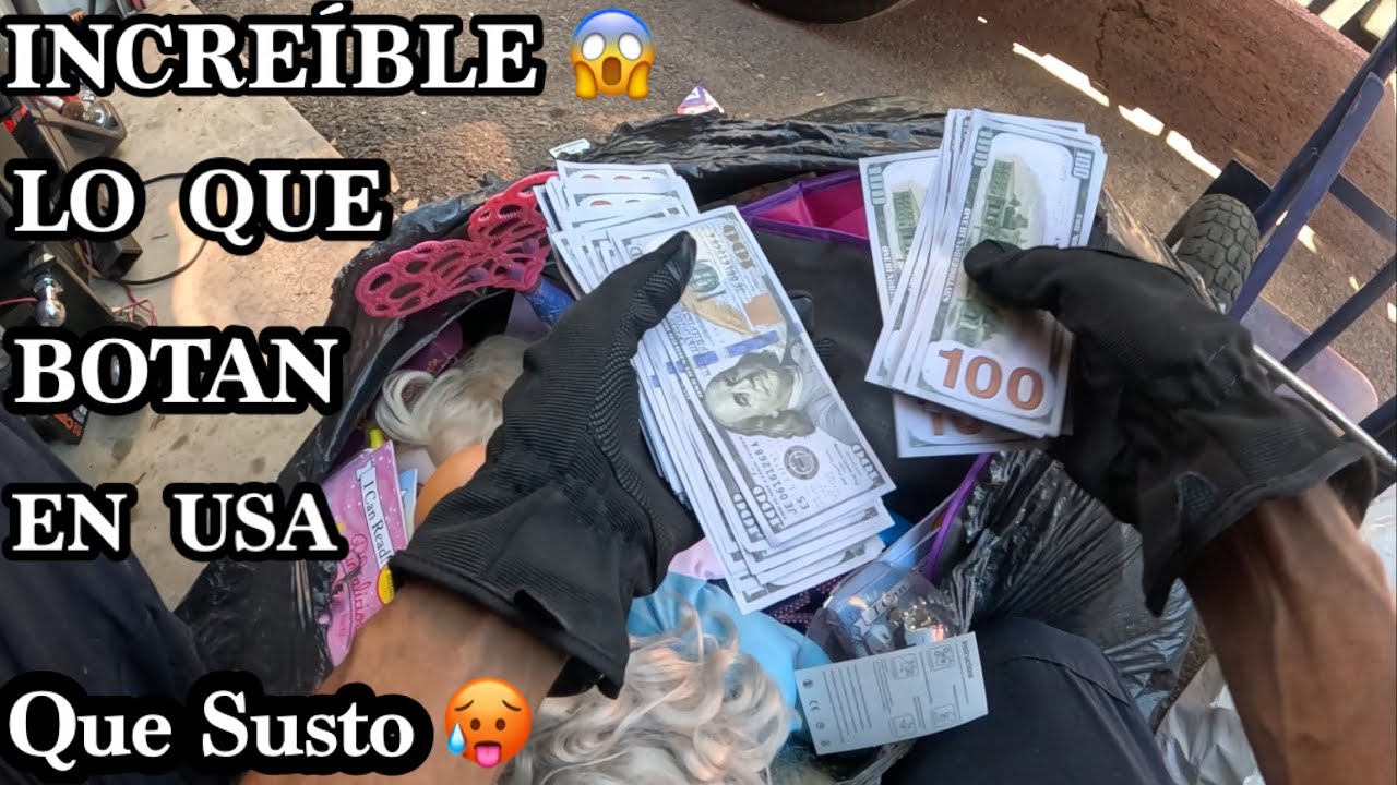 Lo que tiran en USA😱ME PEGARON UN SUSTO ESTOS BILLETES DE $100 dólares Millonarios Botan 