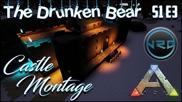 Castle Montage Build  - Ark Survival Evolved - Modded Volcano Map  - DBC S1 E3