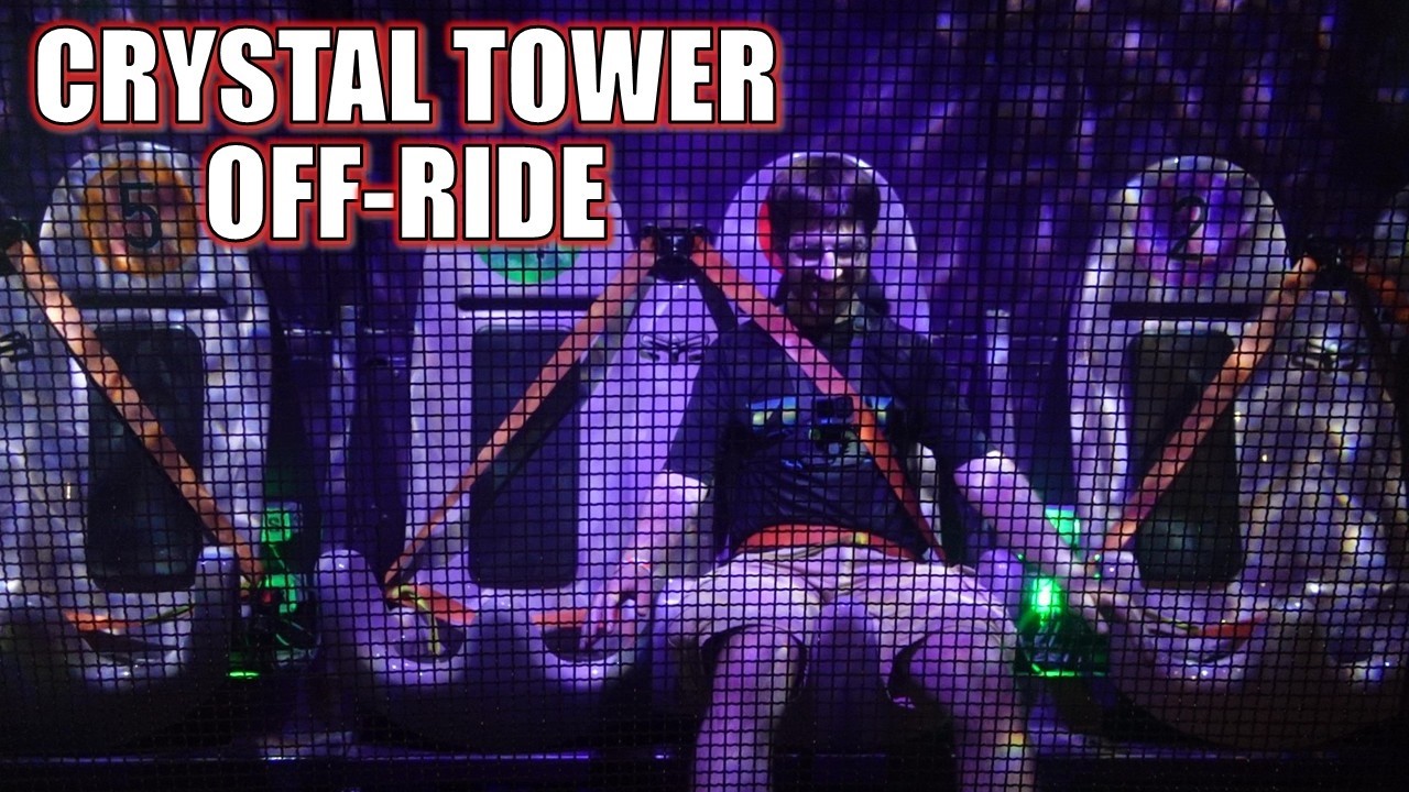 Crystal Tower Off-Ride Footage (60FPS), Glenwood Caverns Underground Drop Tower | Non-Copyright
