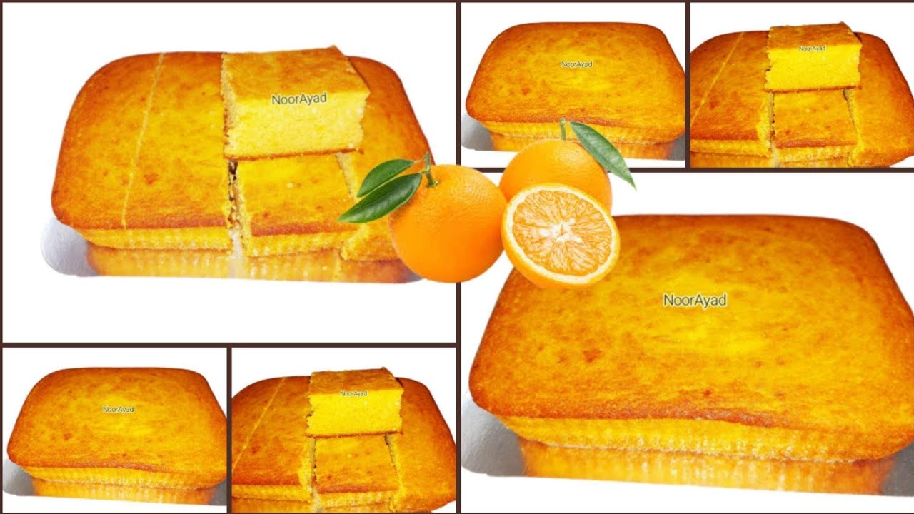 كيك اسفنجي صحي للدايت خالي من الجلوتين هش وطري جدا كيكة البرتقال الصحية حلويات دايت مع نور عياد