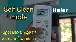 Haier AC // self clean mode
