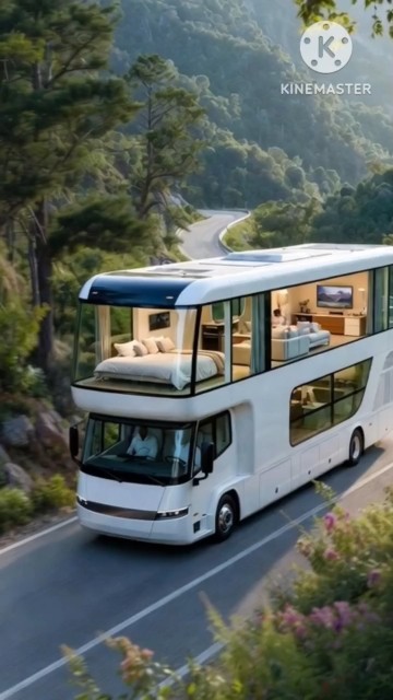 Next Gen Triple Decker RV 😍|3-Storey Luxury Home on Wheels l Future Car ...
