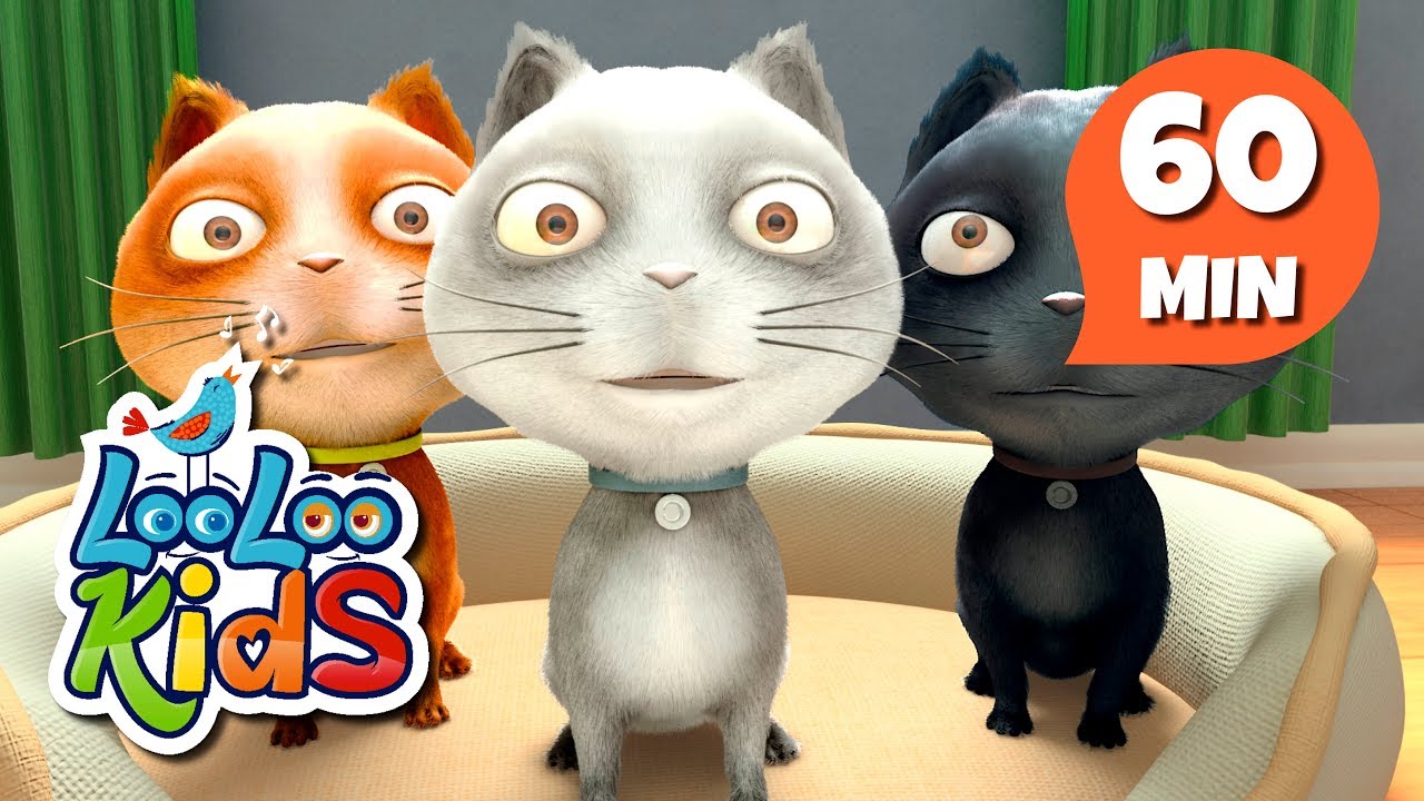 Three Little Kittens - Great Songs With Animals | LooLoo Kids