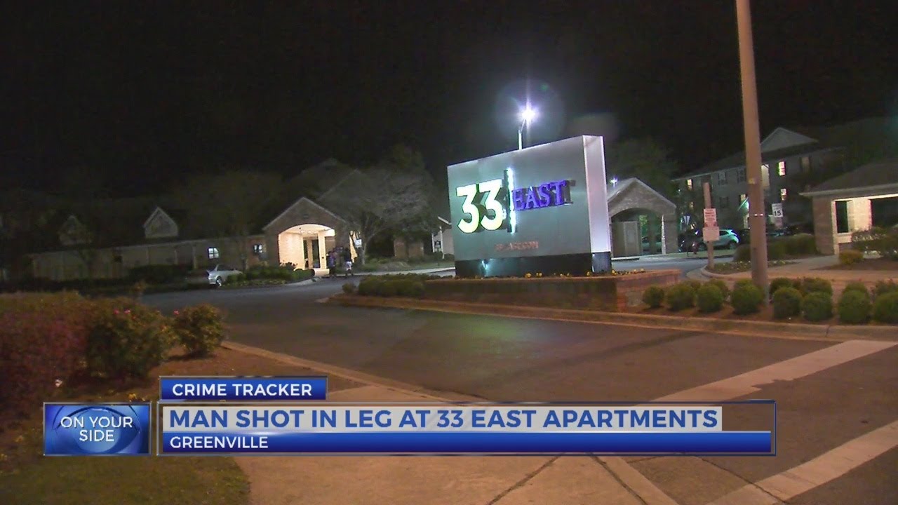 Man shot in leg overnight at 33 East apartments in Greenville - YouTube