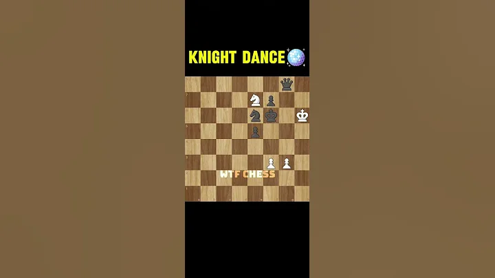 KNIGHT DANCE🪩💎🥶 BEAUTIFUL CHECKMATE  #shorts #chess #checkmate #knight #chesstactics #brilliantmove
