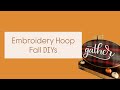 5 Simple Fall Crafts Using Thrifted Embroidery Hoops