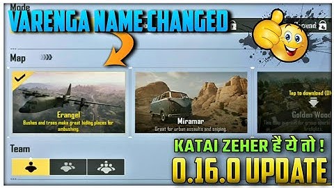 0.16.0 Update - Varenga Named Changed In Pubg Mobile Lite | Pubg Mobile Lite Hindi Language Option |