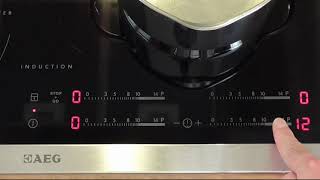 Recensione comandi Slider classici AEG-Electrolux, su piano cottura a  induzione - YouTube