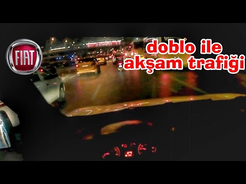 2014 Fiat Doblo POV Gece Sürüşü - İstanbul Trafiği