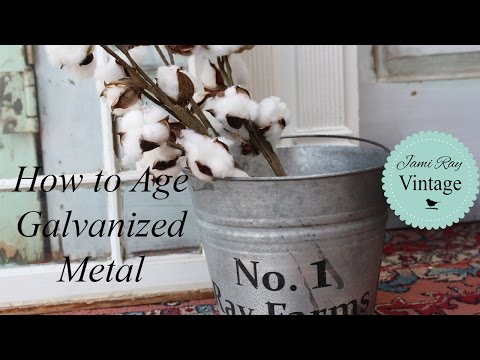 Aging Metal | How To Age Galvanized Metal