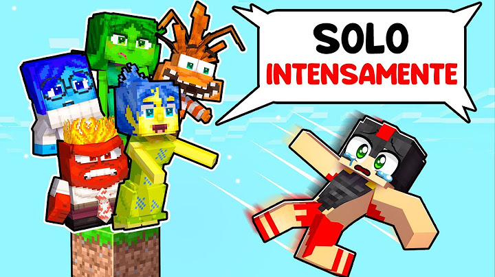Atrapado en UN BLOQUE de INTENSAMENTE en Minecraft 😡😭