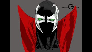 Timelapsed Spawn comic art