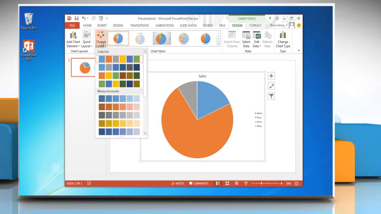 How To Make A Pie Chart In Publisher 2016