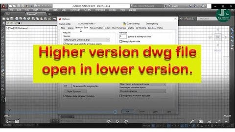 How To Open Higher version DWG File in Lower version in AutoCad.