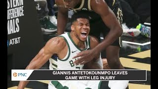 Giannis Antetokounmpo Suffers Scary Leg Injury