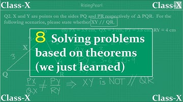 Triangles - 8. Solving problems based on the theorems (we just learned)