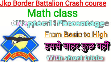 Jkp Border Battalion class- Math class | Jkp border battalion written exam update |
