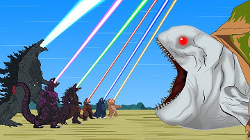 Rescue TEAM Godzilla & KONG From EVOLUTION OF BLOOP: Who Will Win | Godzilla Cartoon Compilation