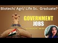 Top Govt Jobs for Biotech Graduates | Salary up to ₹2.5 Lakh😱|ICMR, DRDO, ISRO, FSSAI #lifesciences