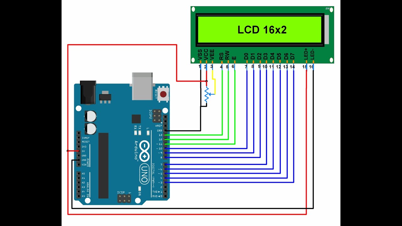 counter using lcd - YouTube
