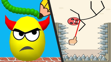 DRAW TO SMASH vs RAGDOLL JUMP - All Levels UPDATED Satisfying Double Gameplay STICKMAN