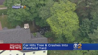 Breaking: Car Crashes Into Tree In Plainfield