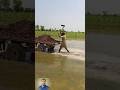 Dhan lagane ke laye khiyat ko pani laga kar gobar dalin phar pani min rotavator chala din #ytshorts