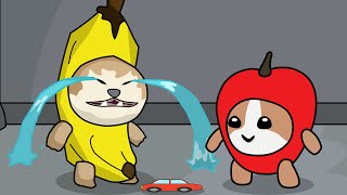 Banana Cat vs Apple Cat | 🤣🤣🤣 Funny Animation
