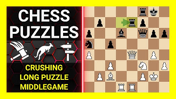 Chess Puzzles to Practice. Themes: Crushing, Long puzzle, Middlegame. Learn Chess