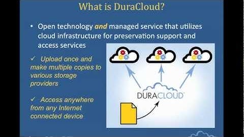 Webinar: An Introduction to DuraCloud