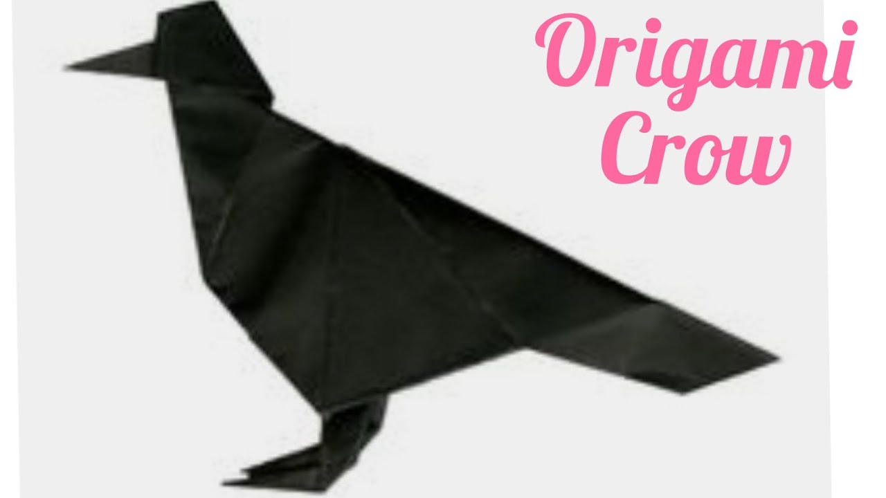 ORIGAMI CROW PAPER ANIMALS ORIGAMI PAPER CROW HOW TO MAKE CROW