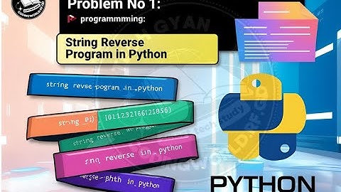 Python Program to Reverse a String Using slicing and for loop