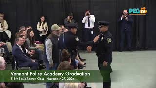 Vermont Police Academy 118th Graduation - November 27, 2024