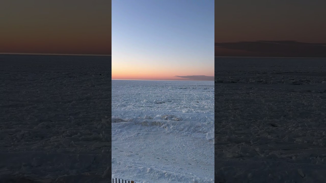Return of 5pm Sunsets, Only It Doesn&rsquo;t Feel Like Summer #capecod #snow #sunset #beach #outdoors