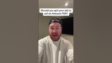 Should you quit your job to sell on Amazon FBA? #shorts #amazonfba