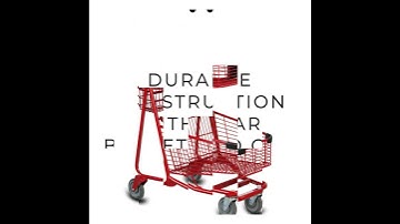 Modern 2 Tier shopping cart